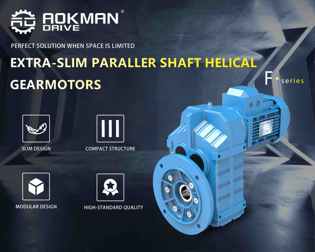 F series parallel shaft helical gearmotor--Aokman